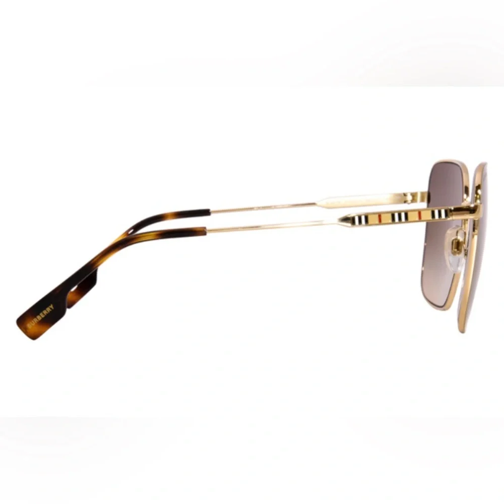 Burberry Sunglasses Women's Jude BE3119 Light Gold/Grey Gradient 58-17mm READ - Picture 3 of 15